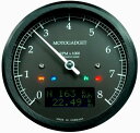 【2004058】 MOTOSCOPE CHRONOCLASSIC スピードメーター 8000rpm　ブラック　【ディスプレイ】：Dark Edition