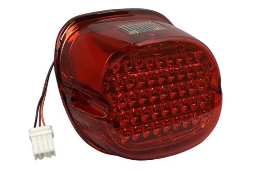 LOW PROFILE LEDテールライト　レッドレンズ / ナンバープレート照明窓有り