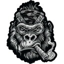 Gorilla Biker Bandana Large Patch