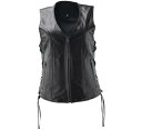 yriv094444z WOMAN'S Sapphire Leather Vest