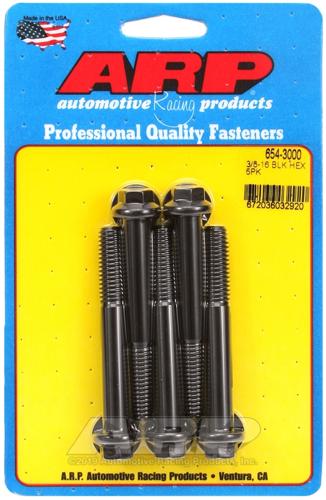 樂天商城 - Black Oxide 六角ヘッドボルト 3/8”-16 x 3”
