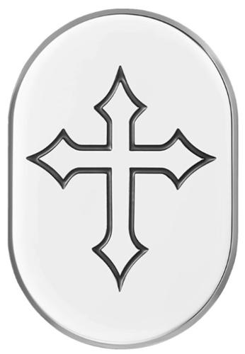 アンテナカバー Mirror polish w/ cross 左側 2017〜23年FLHRXS、2009〜13年FLTR/X/XS、2009〜23年FLHX/S