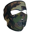 フルフェイスマスク Digi Woodland Camo Skull