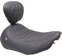 WIDE TRIPPER ソロシート バックレスト付き DIAMOND-STITCH ブラック/ガンメタルステッチ 2023年以降FLHXSE、FLTRXSE、2024年以降FLHX/U、FLTRX/STSE