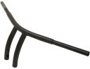 1-1/4インチ BUFFALO RADIUS ファット Tバー:フラットブラック/8インチ