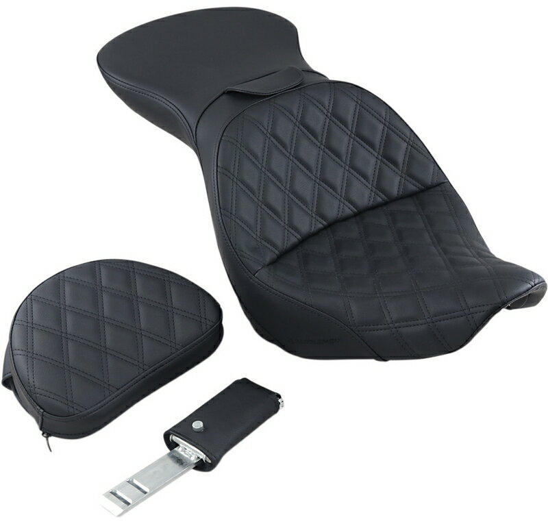 EXPLORER LS シート バックレスト付き：2006～09年FXST、2007～17年FLST/B