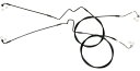 フロントLOWERブレーキライン 2009年以降ツーリング ブラック:R 35cm 137cm、L 35cm 142cm