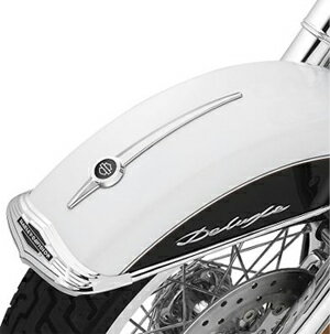 バー＆シールドロゴ・フロントフェンダースピア ラージ 2012〜16年FLD、1986以降ソフテイル、1984年以..