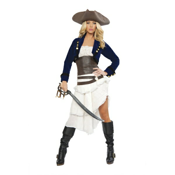 樂天商城 - コロニアルパイレーツ 海賊 衣装、コスチューム DLX 大人女性用 Colonial Pirate コスプレ