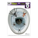 スパイダーのデコレーション トイレのフタ用 クモ 「Peel 'N Place」 コスプレ(3)