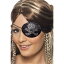 眼帯 黒 海賊風 ドクロ ディアマンテ 大人女性用 Pirates Eyepatch