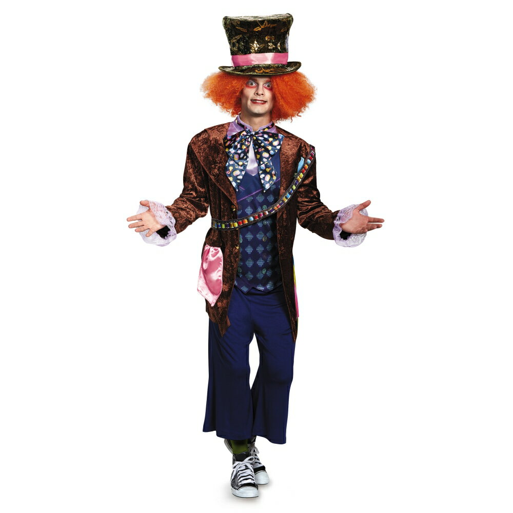 マッド ハッター ウィッグ 衣装 ハロウィン コスチューム 大人男性用 Deluxe アリス イン コスチューム ワンダーランド ディズニー ハロウィン アメリカンコスチューム店 在庫商品に限り平日13時迄当日発送可