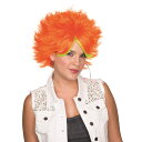 オレンジ、イエロー　ミディアム　ウィッグ、かつら　大人用　80'S POP WIG- ORANGE　コスプレ