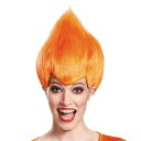 ワッキー トロールズ ウィッグ オレンジ 大人用 Orange Wacky Wig - Adult コスプレ