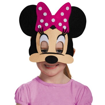 ミニーマウス　ディズニー　マスク　子供用　MINNIE MOUSE PINK FELT MASK　コスプレ