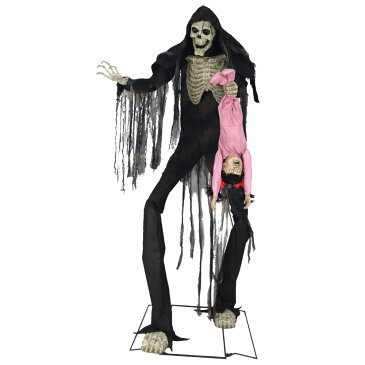 死神 ハロウィンデコレーション ホラー サウンド 可動 180cm