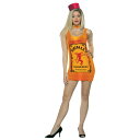 ファイヤーボールボトル　衣装、コスチューム　大人女性用　FIREBALL - BOTTLE TANK DRESS