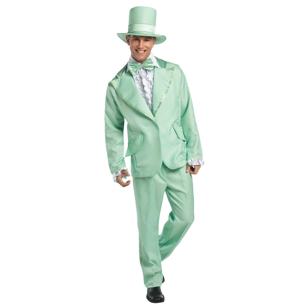 ダンサー 衣装 コスチューム 大人男性用 海賊衣装 70s 貴族衣装 Funky Tuxedo Pastel Green Tuxedo コスプレ アメリカンコスチューム店 在庫商品に限り平日13時迄当日発送可