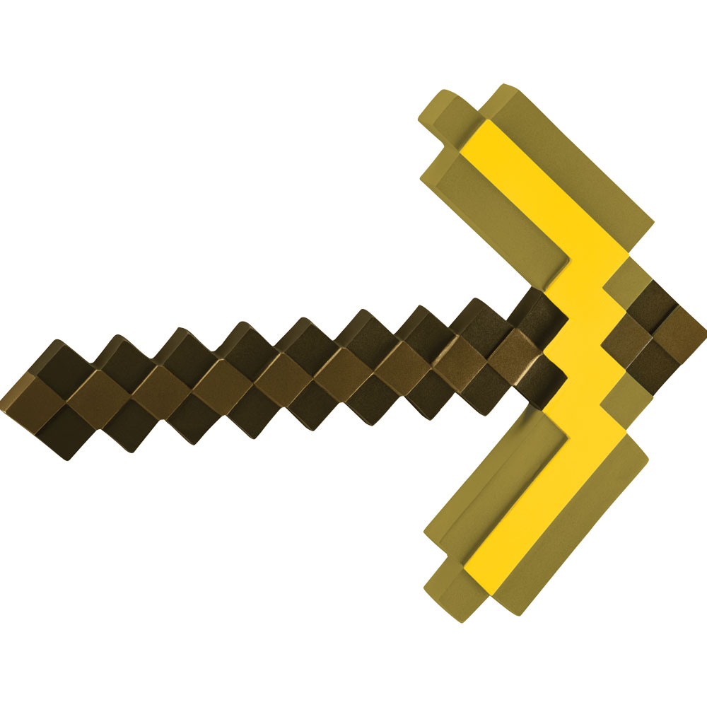 マインクラフト ツルハシ 金 ゴールド 武器 おもちゃ MINECRAFT GOLD PICKAXE コスプレ