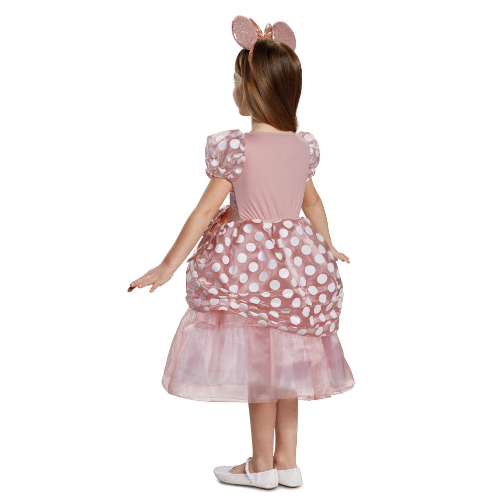 ミニー マウス 衣装 ハロウィン コスチューム サンタ衣装 子供女性用 Deluxe ディズニー ミニーちゃん ローズゴールド コスプレ アメリカンコスチューム店 イベント衣装 平日13時までのご注文 決済完了で当日出荷 土日祝発送休業
