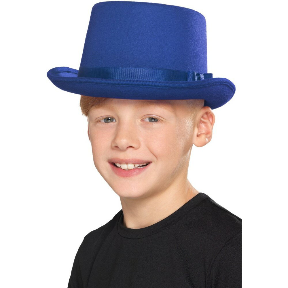 トップハット 子供用 ブルー 帽子 Kids Top Hat Blue コスプレ
