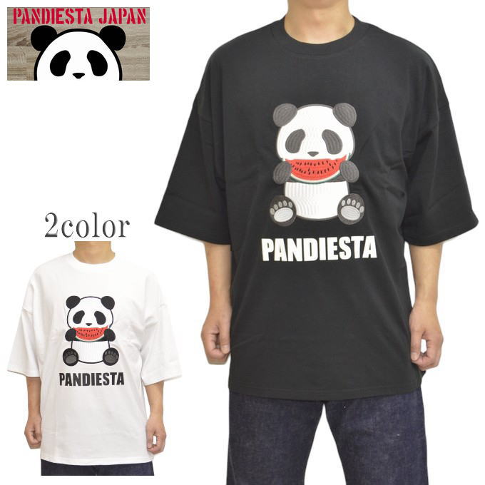 パンディエスタ ジャパン 554107 半袖Tシャツ スイカ大好きパンダさん BIG Tee 熊猫 PANDIESTA JAPAN トップス メンズ 送料無料 新作