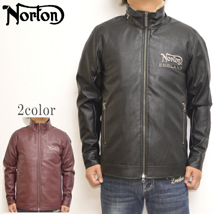 ノートン Norton 服 アパレル 213N1702 ライダースジャケット ライナーベスト付きポリウレタン バイク ゴルフ メンズ アウター 送料無料