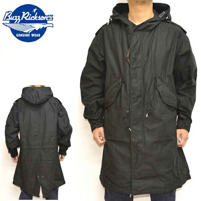 バズリクソンズ BUZZ RICKSON 039 S BR14969 Type BLACK M-51 PARKA モッズコート ミリタリーパーカー WILLIAM GIBSON メンズ アウター 送料無料 新作