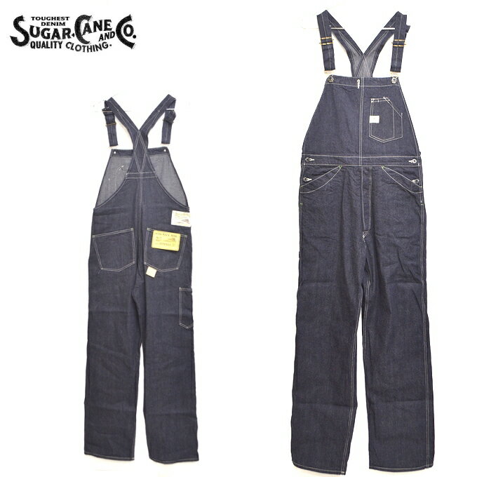 シュガーケーン SUGAR CANE SC42242 11oz ブルーデニム オーバーオール サロペット BLUE DENIM OVERALLS 送料無料 新作