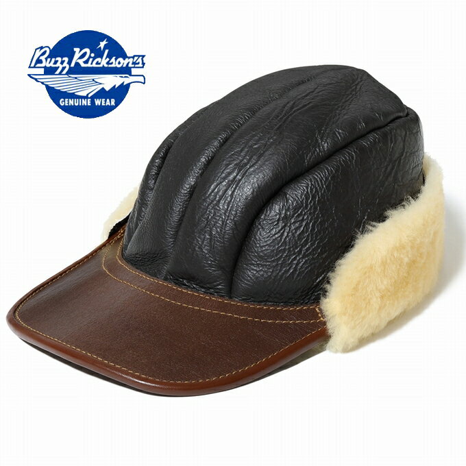バズリクソンズ BUZZ RICKSON'S BR02818 Type B-2 ムートン レザー キャップ フライングキャップ BUZZ RICKSON, IN...