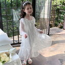 パジャマ キッズ 女の子 お姫様 モダール レース ドレス ルームウェア 子供 長袖 ナイトドレス 女の子 プリンセス フリル ワンピース ガールズ ナイトウェア スリーパー 110-170cm ホワイト