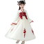 シャンパン ワンピース 子供服 女の子 唐装漢服 キッズ ドレス舞台演出団体服 中国古代美人服 中華風 長袖 ロング丈ワンピース ロングワンピース チャイナドレス エレガント 民族風 コスプレウェア イベント学園祭文化祭写真撮影 110-160CM コスチューム ダンス