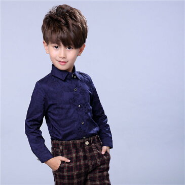 男の子シャツ キッズトッブス ワインレッド 長袖 卒業式/発表会/七五三/子供着演出舞台フォーマル 90〜140cm