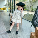 ピンク/ホワイト キッズ衣装 子供服 ジャケット+スカート 2点セット 子供スーツ 女の子 入園式 入学式 卒園式 卒業式 結婚式 発表会 七五三 上下セット フォーマル 子供用 80 90 100 110 120 130 cm