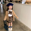 90-140cm 子供制服 卒業式スーツ 女の子 3点セット リボン付き 学生服 女子 キッズ フォーマル ジュニア キッズ 制服 子供服 韓国風 上下セット ...