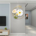 ゴールド+ ピンク 50*42cm 掛け時計 北欧 壁掛け時計 壁時計 新築祝い かけ時計 ギフト プレゼント キッズルーム 子供部屋 寝室 リビング 店舗 お...