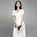 ホワイト ウェディングドレス Aライン 半袖 ロングドレス ウェディングドレス レース 素地 ファスナータイプ xs〜xxl Wedding Dress お花嫁...