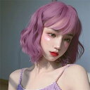 ピンク 28cm ウィッグ ショート ボブ ストレート グラデーション セミロング フルウィッグ かつら 前髪 可愛い 耐熱ウィッグ コスチューム 仮装 自然 ...
