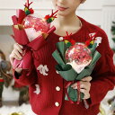 バルーン クリスマス ぬいぐるみの花束 造花 アレンジメントブーケ ギフト ボボボールぬいぐるみ ブーケ かわいい 贈り物 子供 プレゼント 女性 妻 友人...