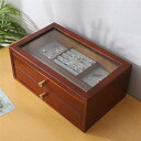 ジュエリーボックス 木製 2段式 大容量 ジュエリーケース ジュエリー収納ボックス アクセサリーボックス アクセサリーケース アクセサリー入れ 宝石箱 ピアス ...