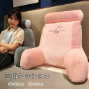 背もたれ クッション ベッドの上 三角クッション もこもこ 座椅子 大きい おしゃれ クッションソファ 足枕 腰枕 長方形 寝れる 枕 北欧 洗える フロアクッ...