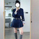 卒業式 スーツ 女の子レディース 韓国 制服 ピアノ発表会 ジャケット+ワンピース+ベルト 3点セット スーツ 卒服 フォーマル フォーマルスーツ 女児 ジュ...