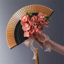オレンジ系 和装花嫁のブーケ 扇子ブーケ 花のブーケ 春 花嫁 桜 扇子 和装婚用 送料無料 ブーケ 和婚 着物 和小物 金 結婚式 神前式 前撮り 着物ドレス...