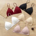 5色 ビキニ ブラジャー ナイトブラ ノンワイヤーブラ インナー ブラジャー レディース 下着 女の子 大人 伸縮性あり パッド付き 薄手 運動 フィットネス セクシー