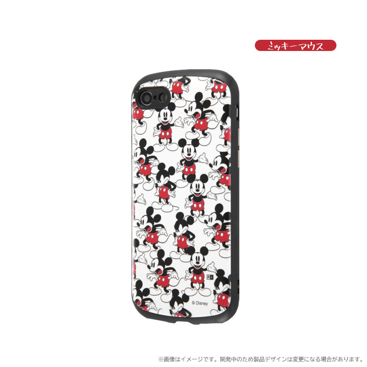 iPhoneSE 第3世代 第2世代 iPhone8 iPhone7 ディズニー 耐衝撃 ケース MiA アイフォンSE ミッキーマウス ミニーマウス プー チップ デール プルート カバー ストラップ対応 液晶画面保護設計 選べる配送［IN-DP24AC4-］