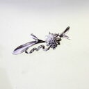 【中古】 18金WG 花デザイン ダイヤ 0.20ct ブローチ(4)