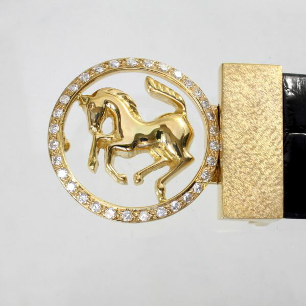 【中古】 18金 ダイヤ 2.01ct 馬デザイ...の商品画像