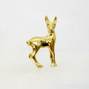 【中古】 18金 ダイヤ 0.15ct 小鹿デザイン ブローチ