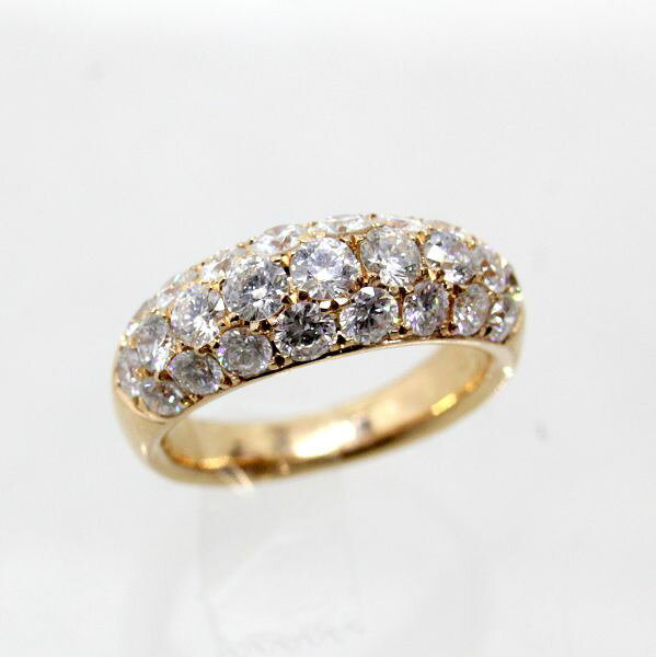 乐天商城 - 【中古】　18金PG　ダイヤ　2.02ct　リング　11.5号