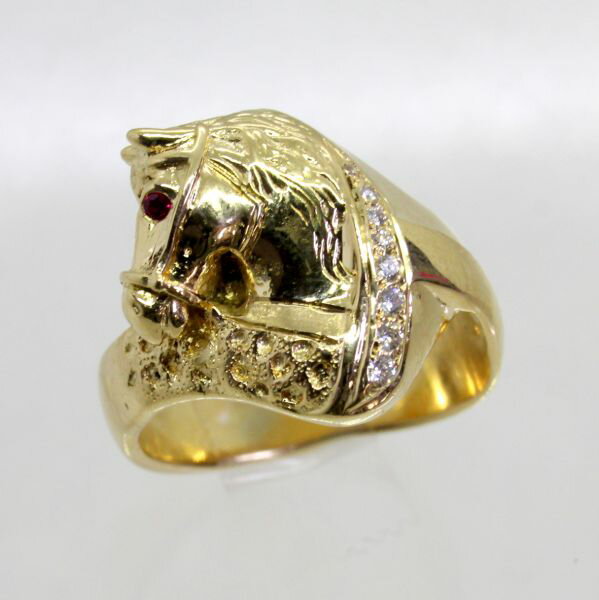 クレイジーピッグ　CRAZY PIG DESIGNS　Twin Skeleton Stone Ring/ Amethyst ツインスケルトン アメジスト #1054